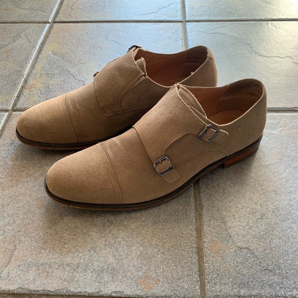 New Republic Suede Double Monkstrap Shoes